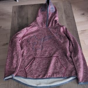 Under Armour Red and Gray ColdGear Hoodie
